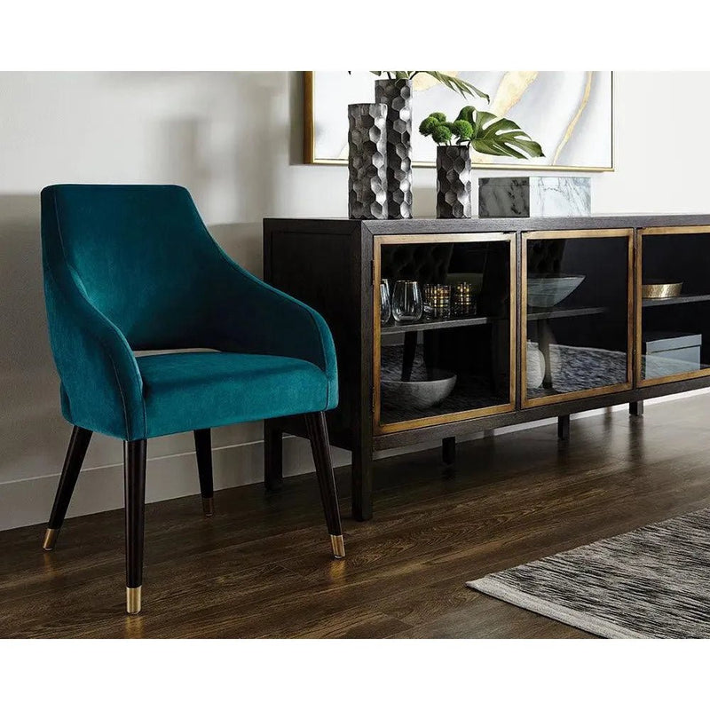 Adelaide Fabric Dining Armchair - LOOMLAN - SUNPAN - Dining Chairs
