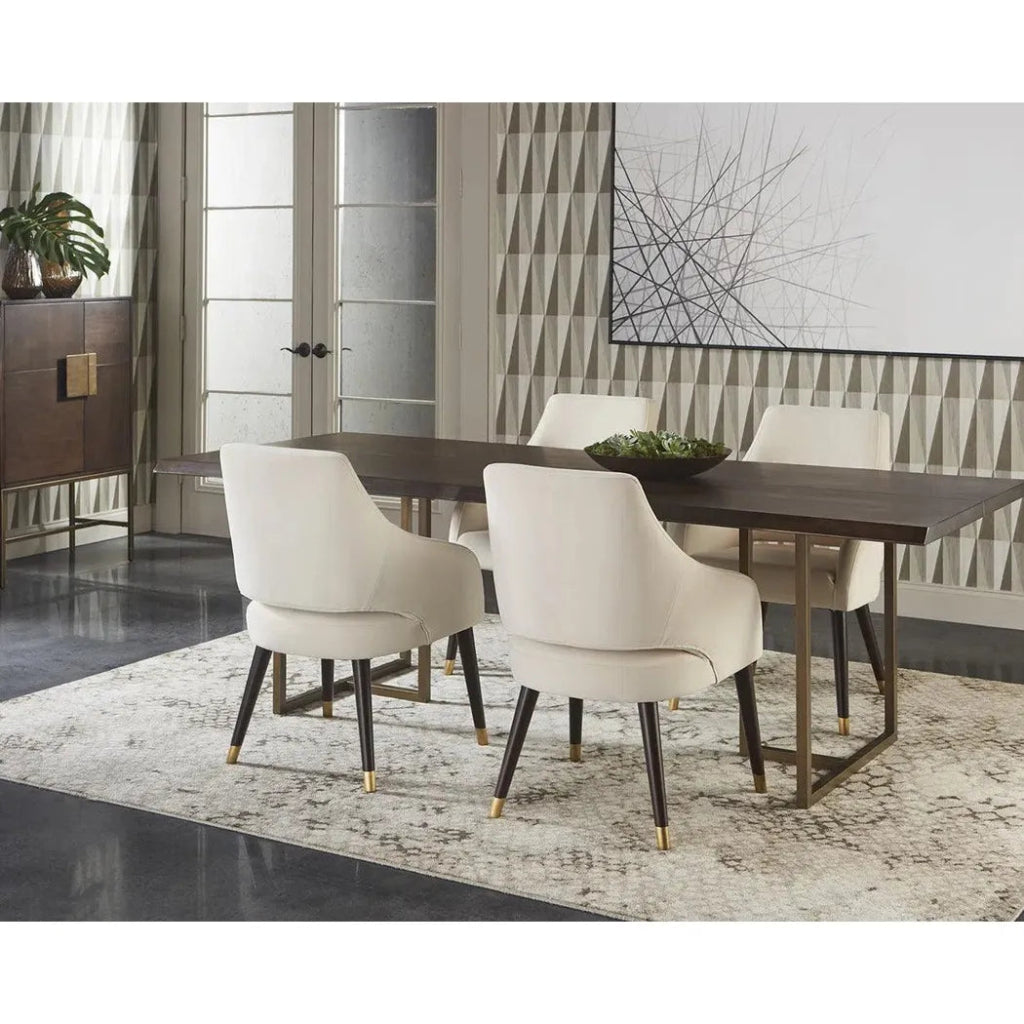 Adelaide Fabric Dining Armchair - LOOMLAN - Dining Chairs