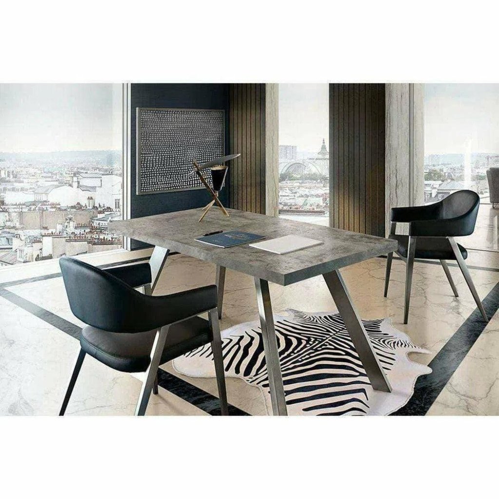 Adele Leather Modern Dining Chair 2PC - LOOMLAN - Diamond Sofa - Dining Chairs