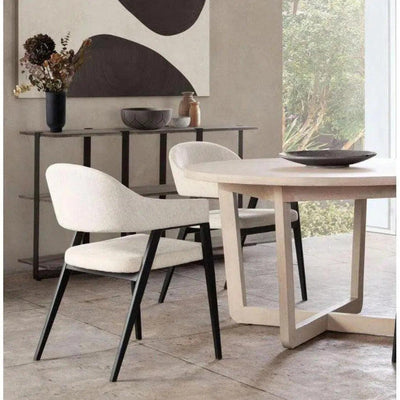 Adele Leather Modern Dining Chair 2PC - LOOMLAN - Diamond Sofa - Dining Chairs