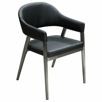 Adele Leather Modern Dining Chair 2PC - LOOMLAN - Diamond Sofa - Dining Chairs