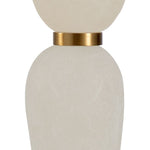 Adele White Alabaster Table Lamp - LOOMLAN - Wildwood - Table Lamps