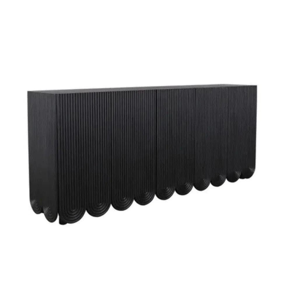 Adelia Black Sideboard Solid Wood - LOOMLAN - Artesia - Sideboards