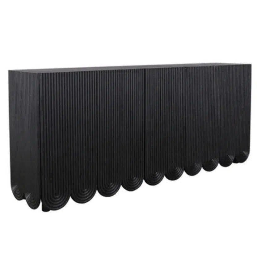 Adelia Black Sideboard Solid Wood - LOOMLAN - Artesia - Sideboards