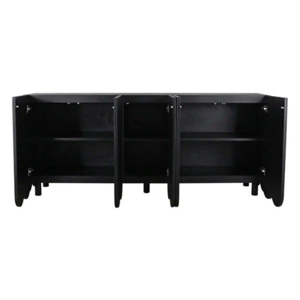 Adelia Black Sideboard Solid Wood - LOOMLAN - Artesia - Sideboards