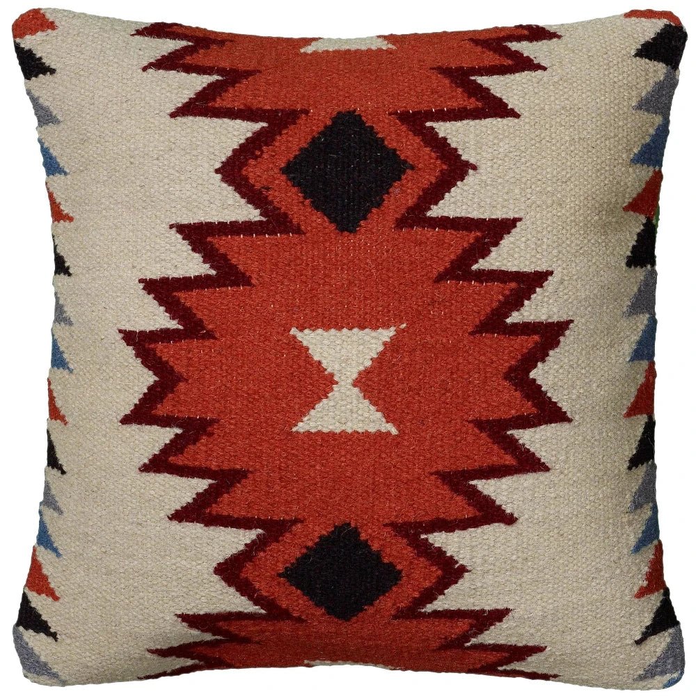 Adil Western Red Throw Pillow Down Insert - LOOMLAN - LOOMLAN - Throw Pillows