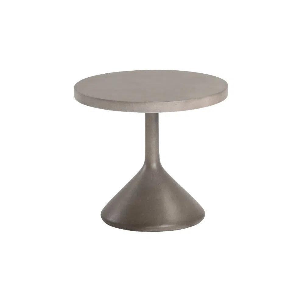 Adonis End Table Concrete Suitable For Outdoors - LOOMLAN - Outdoor Side Tables