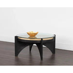 Adora Wooden Round Coffee Table - LOOMLAN - SUNPAN - Coffee Tables