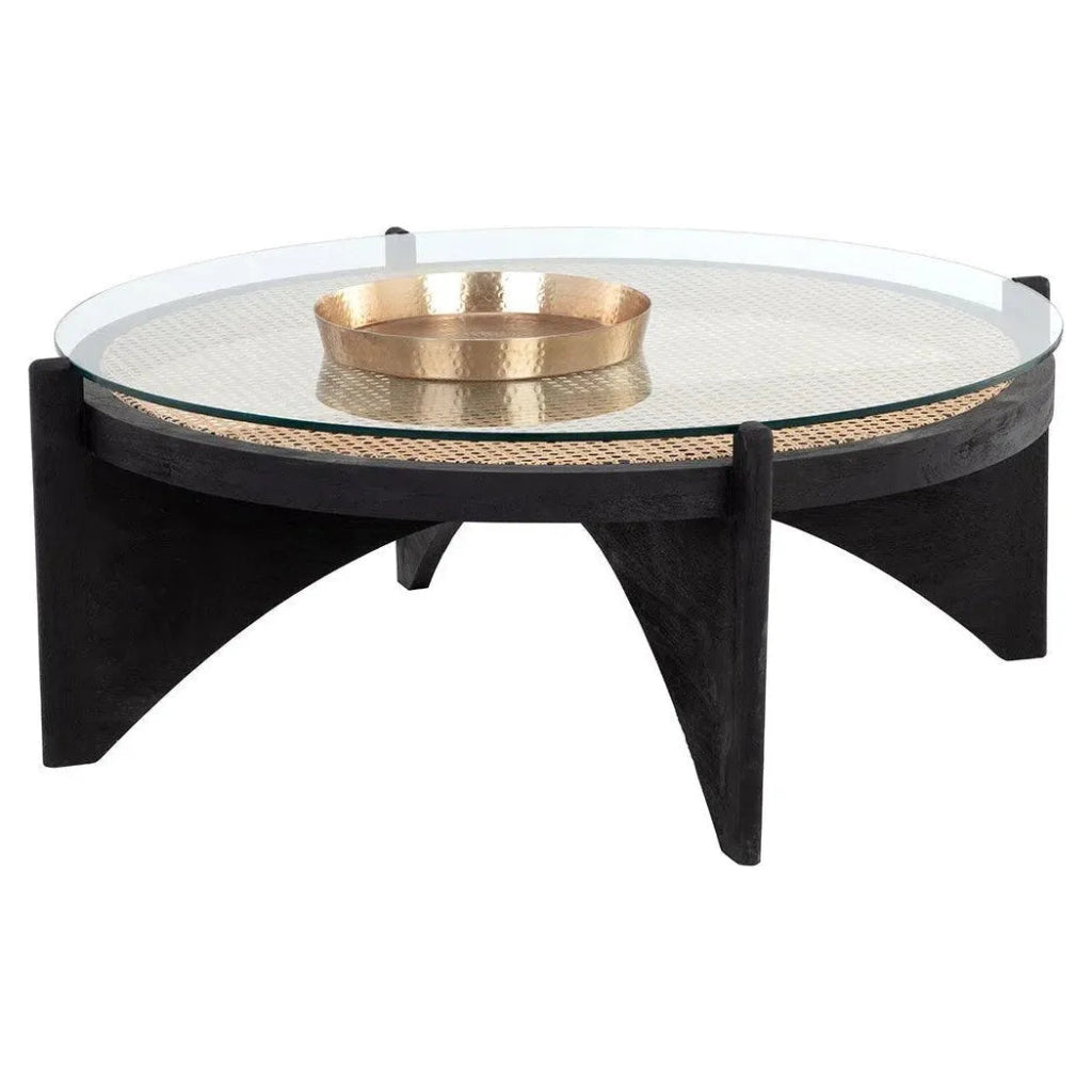 Adora Wooden Round Coffee Table - LOOMLAN - SUNPAN - Coffee Tables