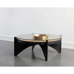 Adora Wooden Round Coffee Table - LOOMLAN - SUNPAN - Coffee Tables