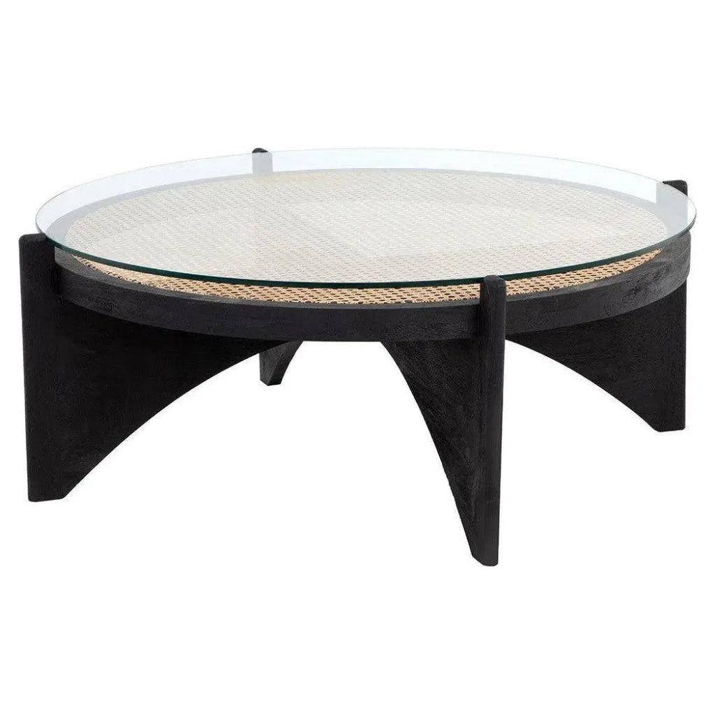 Adora Wooden Round Coffee Table - LOOMLAN - Coffee Tables