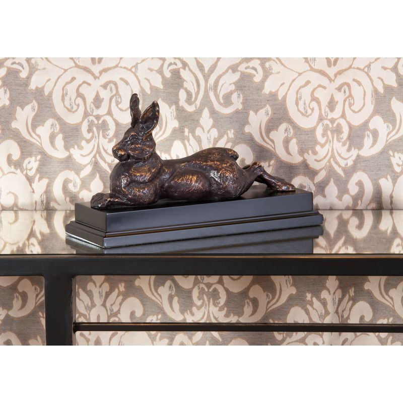 Adorable Bronze Rabbit Sculpture - LOOMLAN - Wildwood - Statues & Sculptures