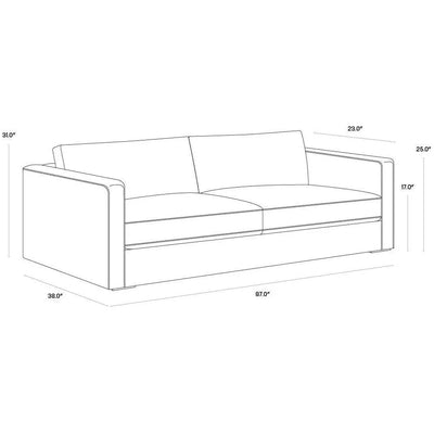 Adrian Sofa Liv Wicker Modern Eco - Friendly - LOOMLAN - SUNPAN - Sofas & Loveseats