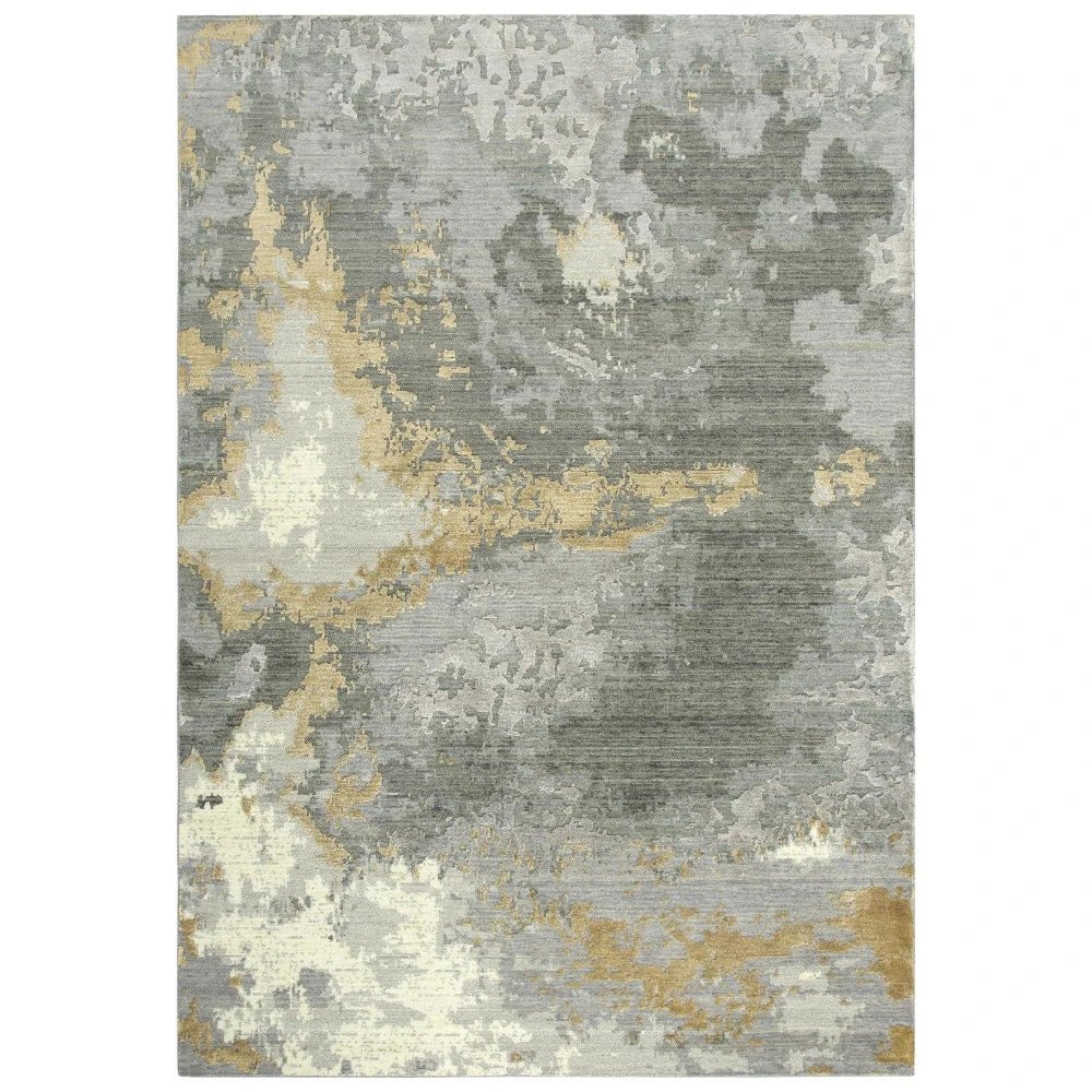 Adva Abstract Gray Large Area Rugs For Living Room - LOOMLAN - LOOMLAN - Area Rugs