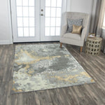 Adva Abstract Gray Large Area Rugs For Living Room - LOOMLAN - LOOMLAN - Area Rugs