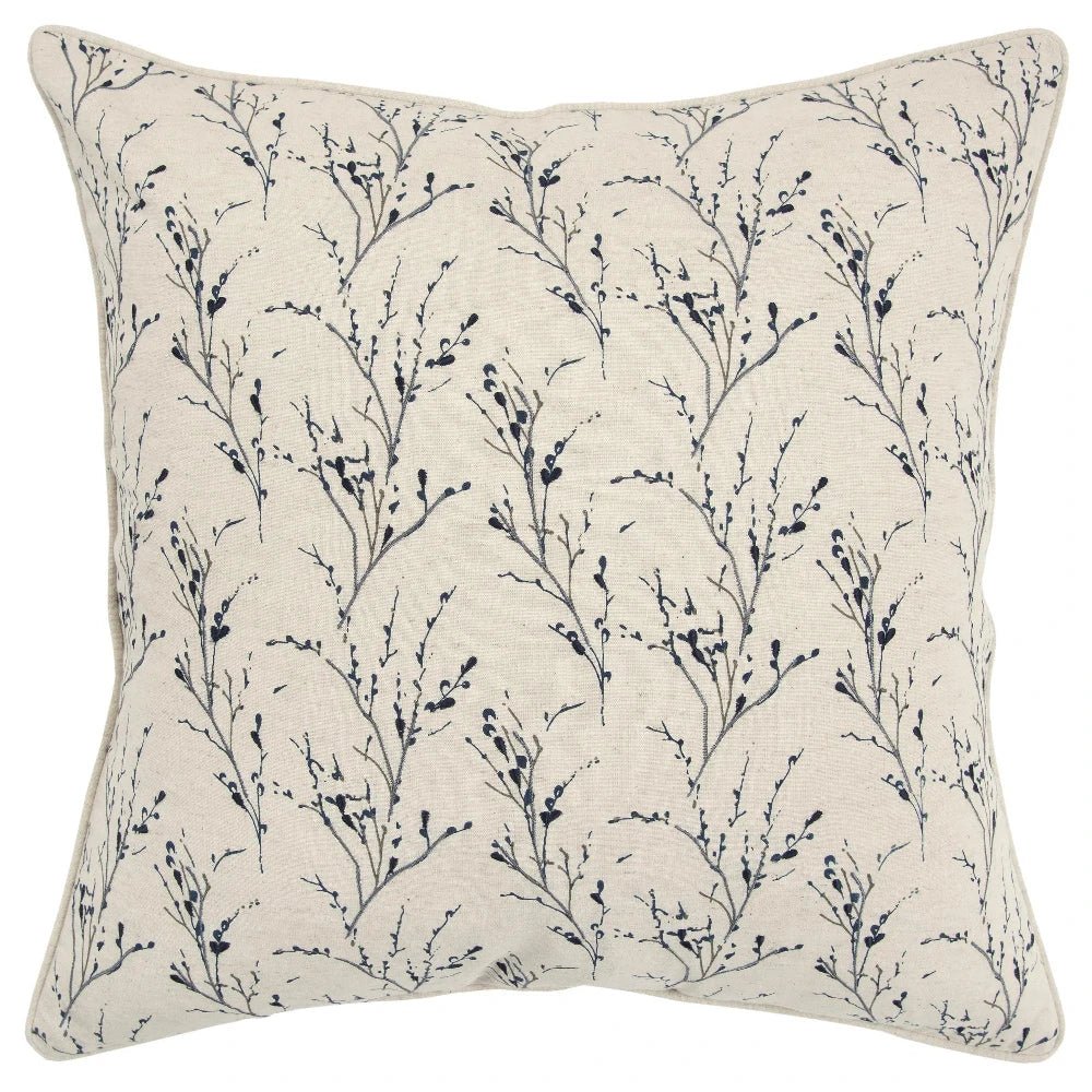 Ady Floral Throw Pillow With Down Insert - LOOMLAN - LOOMLAN - Throw Pillows