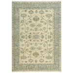 Afta Border Pastel Teal Large Area Rugs For Living Room - LOOMLAN - LOOMLAN - Area Rugs