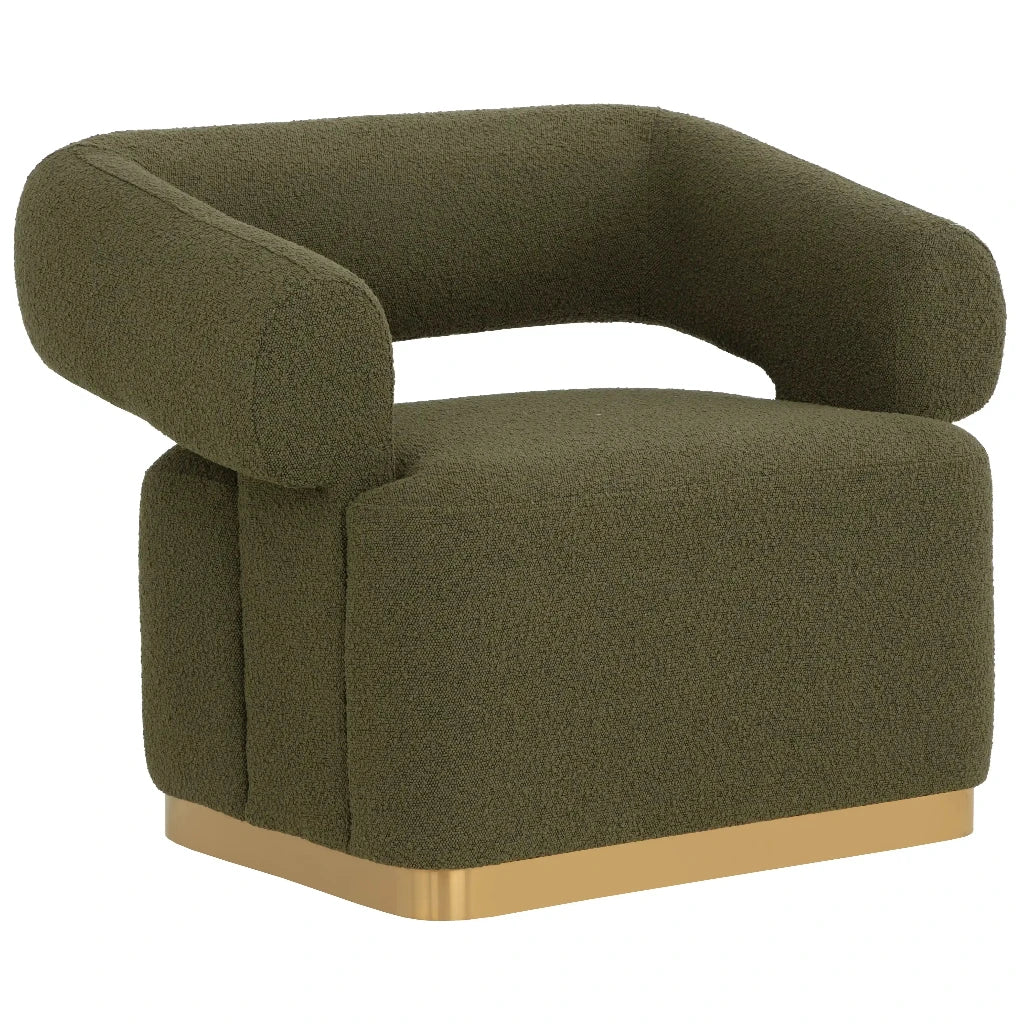 Aggie Performance Fabric Swivel Lounge Chair - LOOMLAN - Lounge Chairs