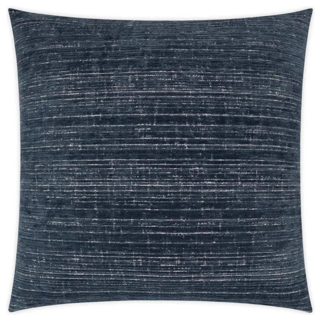 Agra Denim Solid Navy Large Throw Pillow Insert - LOOMLAN - D.V. Kap - Throw Pillows