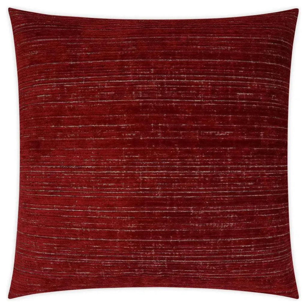 Agra Garnet Solid Red Large Throw Pillow Insert - LOOMLAN - D.V. Kap - Throw Pillows