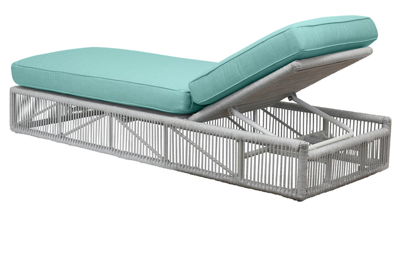 Miami Sunbrella Upholstered Cushions Adjustable Outdoor Chaise