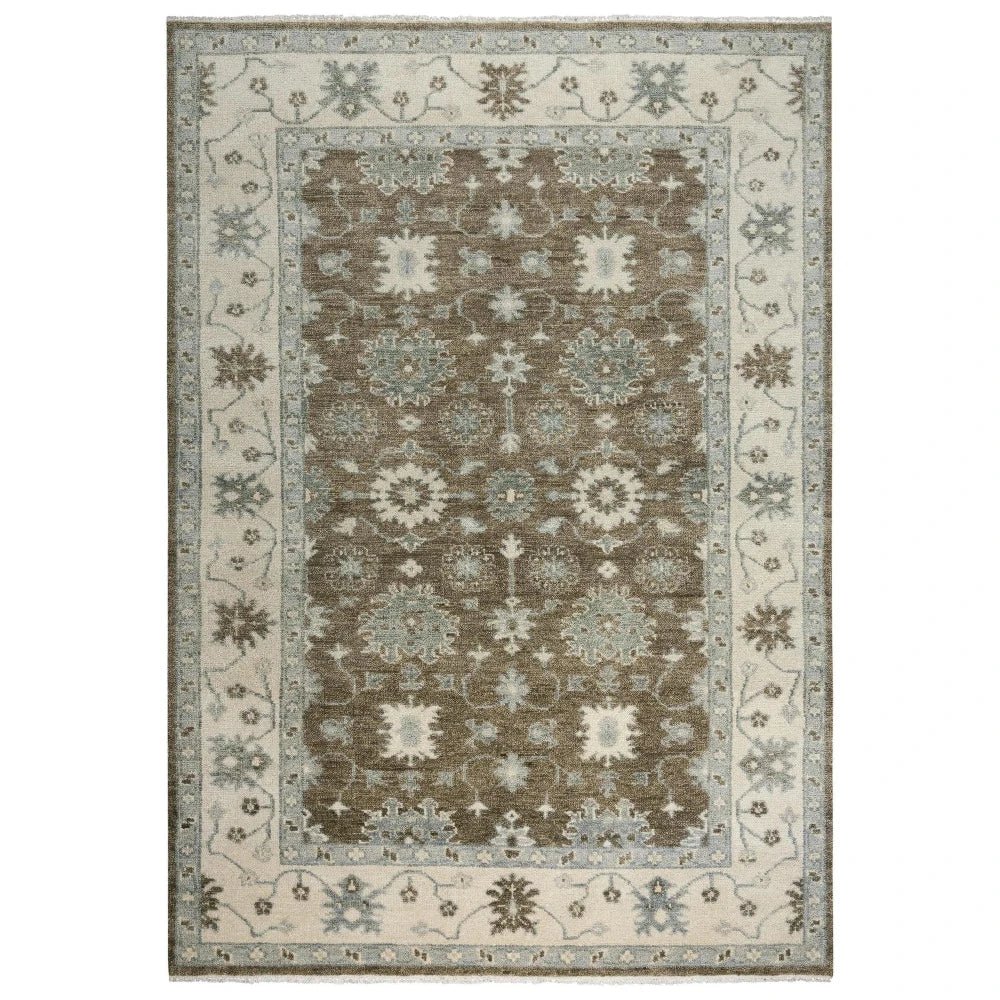 Aida Floral Brown Large Area Rugs For Living Room - LOOMLAN - LOOMLAN - Area Rugs