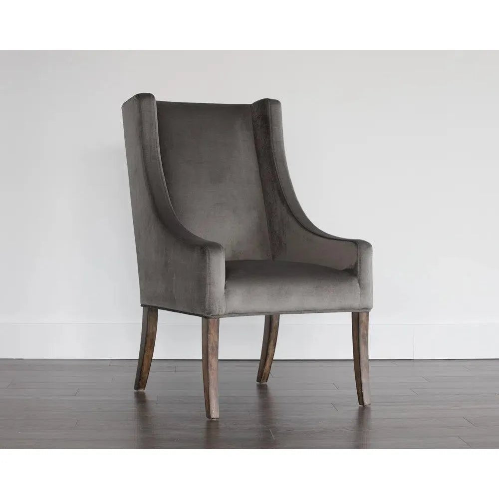 Aiden Fabric Dining Armchair - LOOMLAN - Dining Chairs