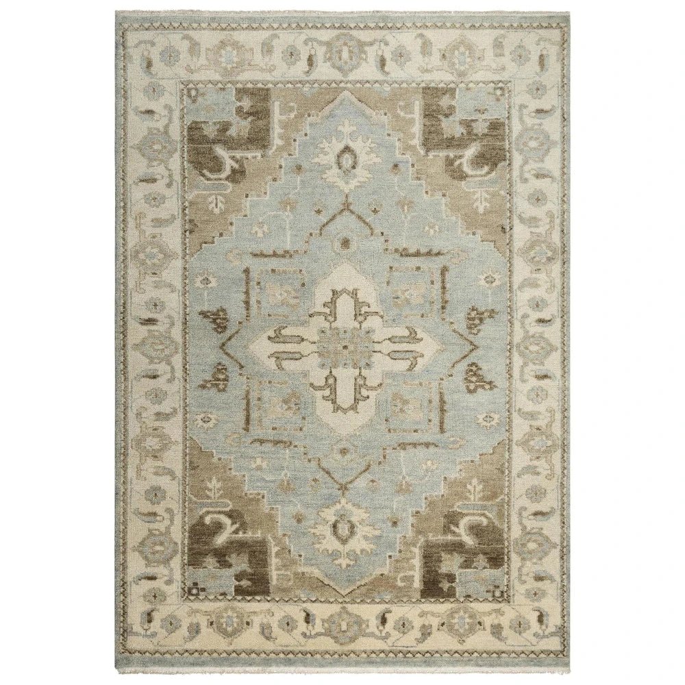 Aili Border Gray Large Area Rugs For Living Room - LOOMLAN - LOOMLAN - Area Rugs