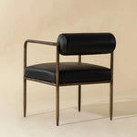 Ajani Leather Dining Armchair - LOOMLAN - Dining Chairs