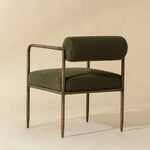 Ajani Leather Dining Armchair - LOOMLAN - Dining Chairs