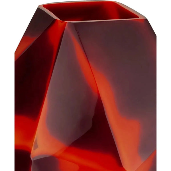 Akako Glass Black Vase - LOOMLAN - Currey & Co - Vases & Jars