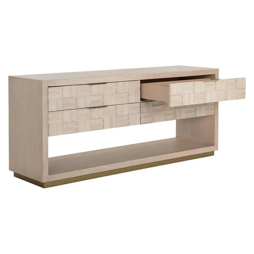 Akava Wood Dresser With Light Wash Finish - LOOMLAN - SUNPAN - Dressers