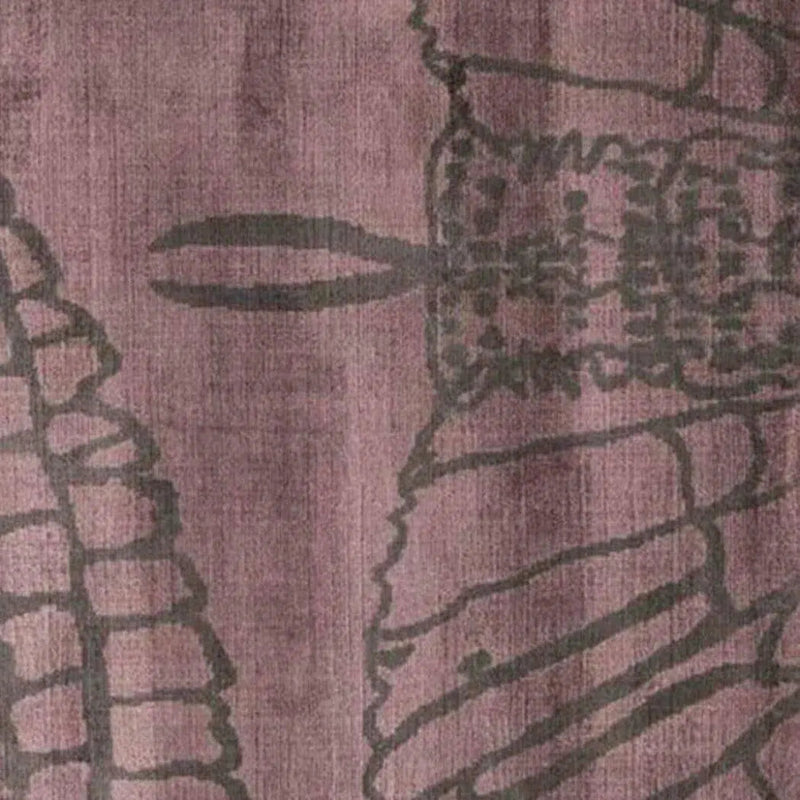 Akinori Bordeaux Wine Area Rug By Linnie - LOOMLAN - Linie Design - Area Rugs