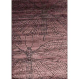 Akinori Bordeaux Wine Area Rug By Linnie - LOOMLAN - Linie Design - Area Rugs