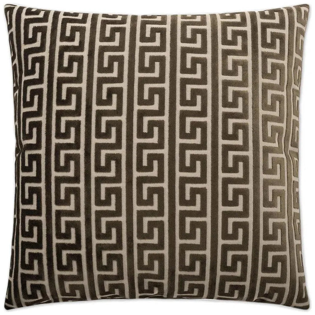 Akis Walnut Throw Pillow With Insert - LOOMLAN - Throw Pillows