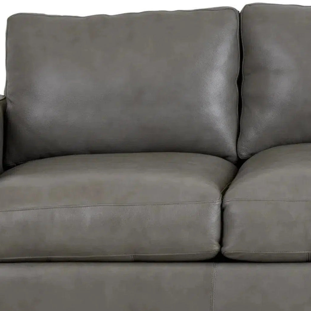 Alabama Leather Sofa Dark Gray Made the USA - LOOMLAN - Uptown Sebastian - Sofas & Loveseats