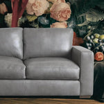 Alabama Leather Sofa Dark Gray Made the USA - LOOMLAN - Uptown Sebastian - Sofas & Loveseats