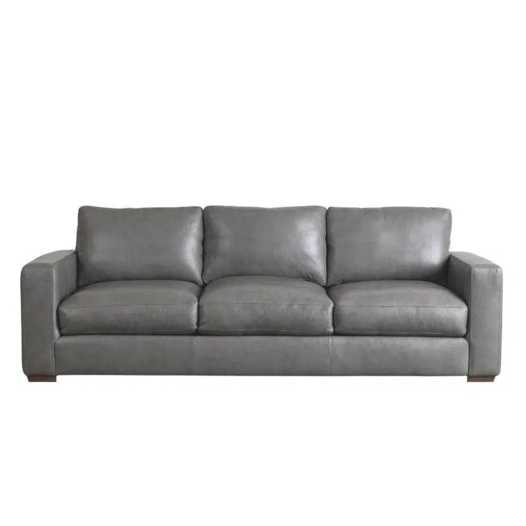 Alabama Leather Sofa Dark Gray Made the USA - LOOMLAN - Uptown Sebastian - Sofas & Loveseats