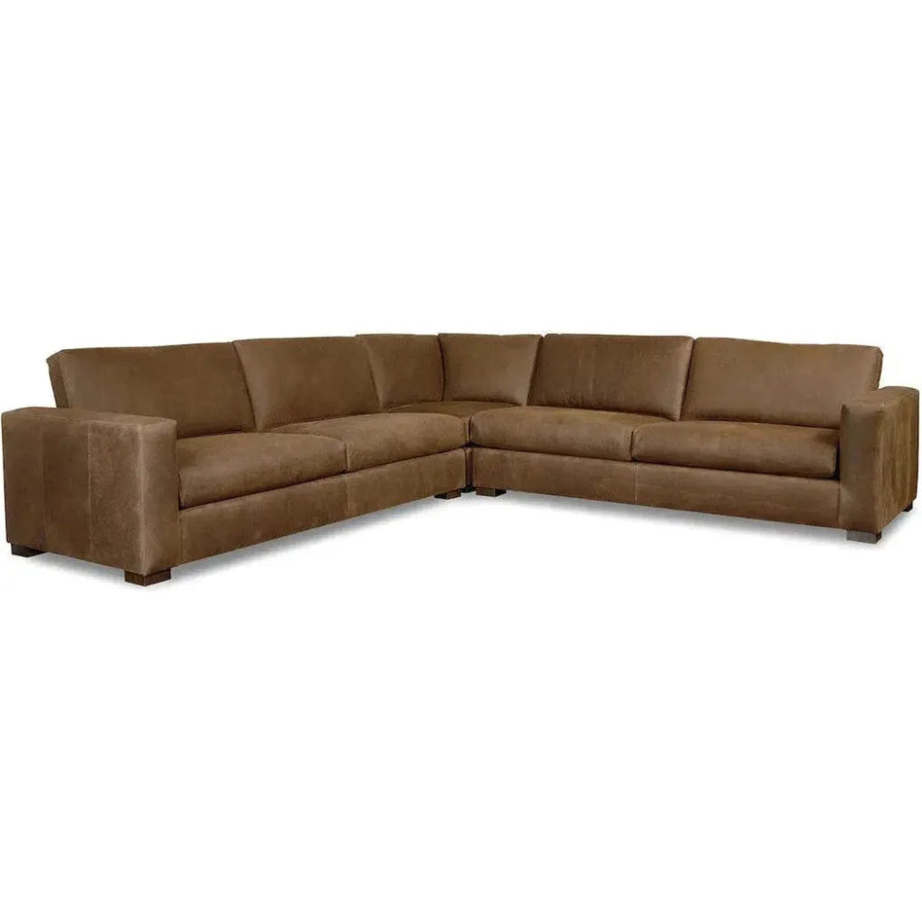 Alabama Symmetrical Leather Sectional Made to Order - LOOMLAN - Uptown Sebastian - Sectionals