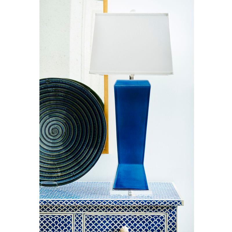 Albion Angular Ceramic Modern Design Table Lamp - LOOMLAN - Chelsea House - Table Lamps