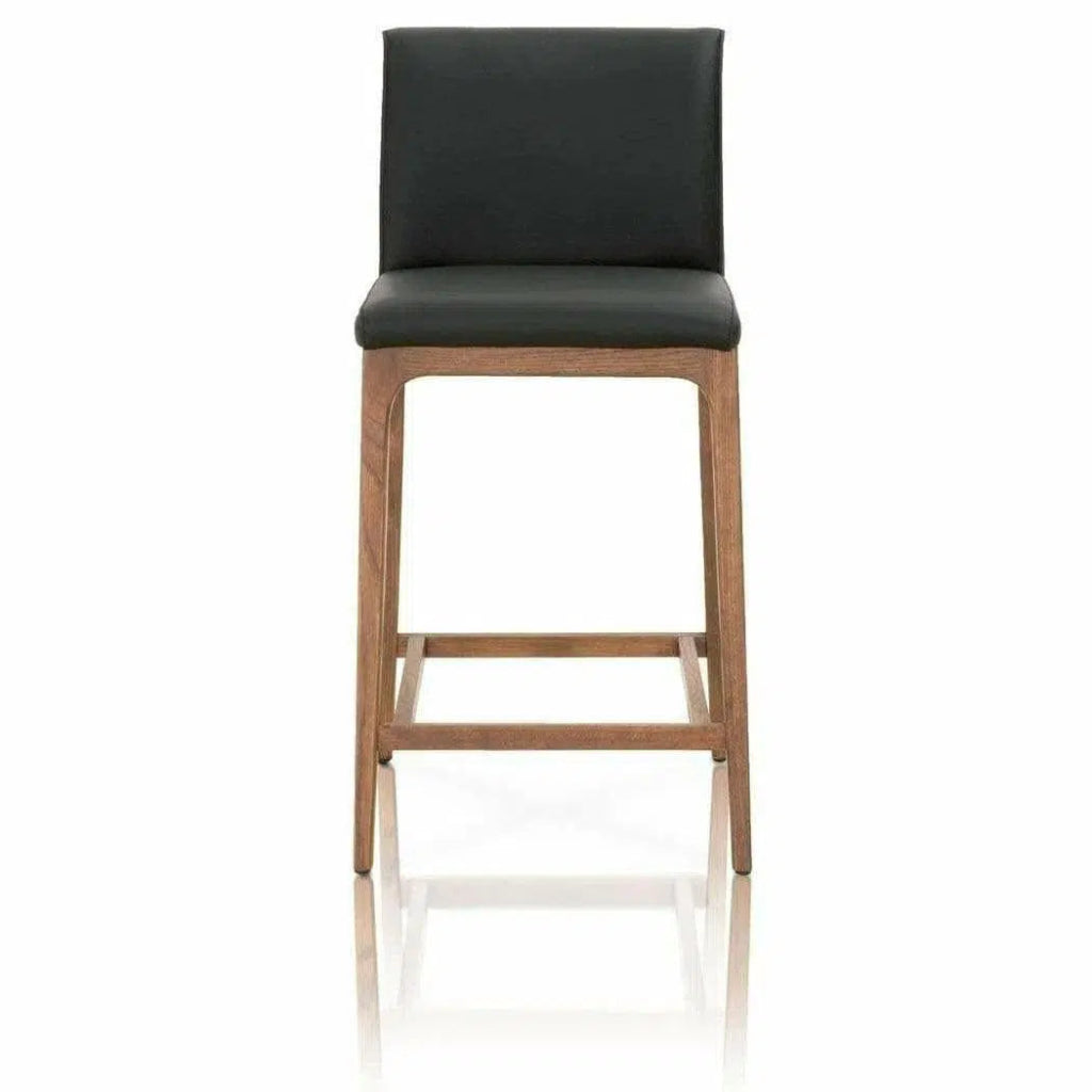 Alex Counter Stool Sable Top Grain Leather Walnut - LOOMLAN - Essentials For Living - Counter Stools