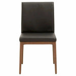 Alex Dining Chair 2PC Sable Top Grain Leather Walnut - LOOMLAN - Essentials For Living - Dining Chairs