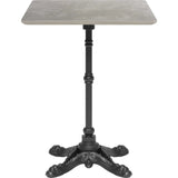 Alfresco Metal Gray Square Dining Table - LOOMLAN - Zuo Modern - Outdoor Dining Tables