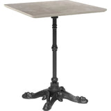 Alfresco Metal Gray Square Dining Table - LOOMLAN - Zuo Modern - Outdoor Dining Tables