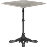 Alfresco Metal Gray Square Dining Table - LOOMLAN - Zuo Modern - Outdoor Dining Tables