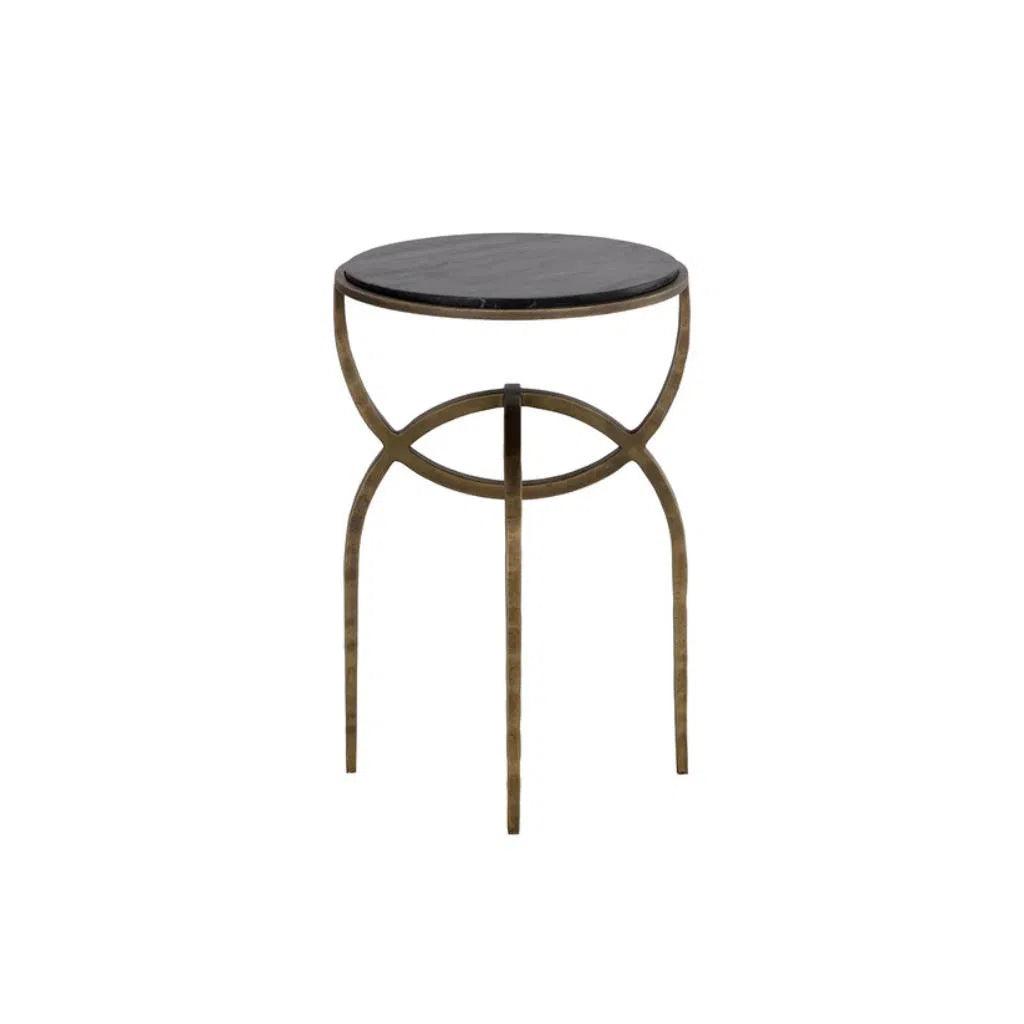 Alicent Marble Top Round End Table - LOOMLAN - SUNPAN - Side Tables