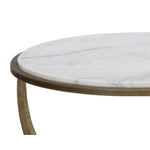 Alicent Marble Top Round End Table - LOOMLAN - SUNPAN - Side Tables