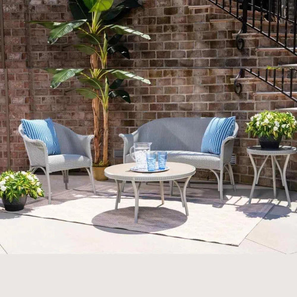 All Seasons Patio Furniture 4 Pc Settle Set - LOOMLAN - Lloyd Flanders - Outdoor Lounge Sets