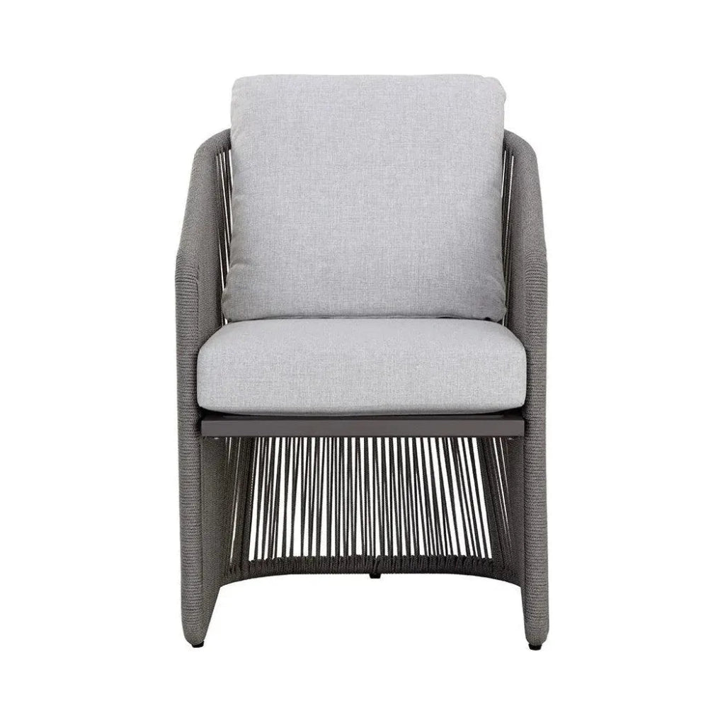 Allariz Fabric Outdoor Dining Armchair - LOOMLAN - SUNPAN - Outdoor Dining Chairs