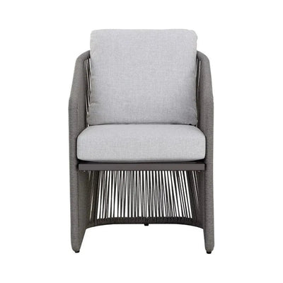 Allariz Fabric Outdoor Dining Armchair - LOOMLAN - SUNPAN - Outdoor Dining Chairs